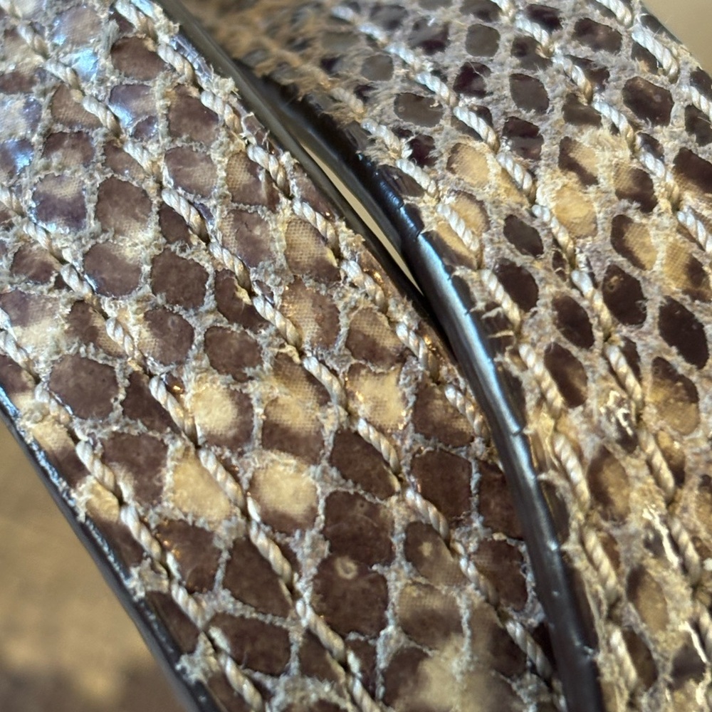 Michael Kors Python Pattern Shoulder Bag - Tan - image 4